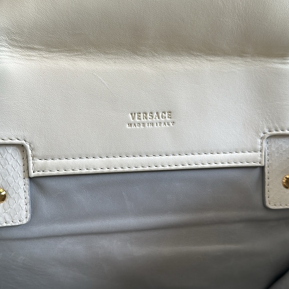 RARE  large snake skin VERSACE Medusa bag - Picture 7 of 8